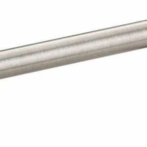 30" LH Drawer Standard Vanity Bellrose with Bar Handles and 1-Hole Quartz Top - White/Brushed Nickel/Pewter/Classic White PNT30LHWHTBARBN Stonewood Cabinetry