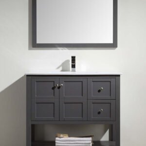 Shaker 36" Mirror - Rock Grey 22MR-36RG Duval