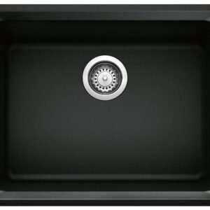 Vision U 1 Bowl Undermount Silgranit Sink - Coal Black 402629 Blanco
