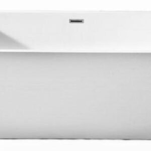 Gaze Spellbound Freestanding Tub with White Drain - White AFT7123W LOOKBath