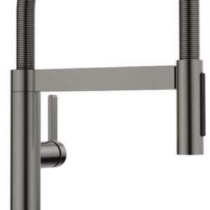 BlancoCulina II Mini Kitchen Faucet with Spring Pulldown Spray - PVD Satin Dark Steel 527482 Blanco