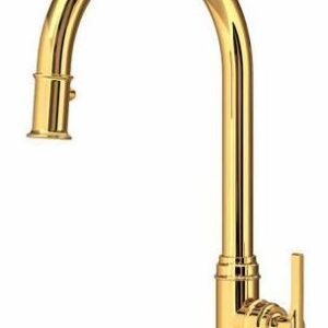 Southbank Kitchen Faucet with Pulldown Spray - English Gold U.SB55D1LMEG Perrin & Rowe