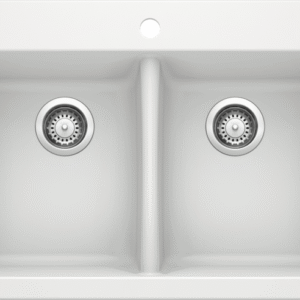Horizon 2 Bowl Silgranit Drop-In Kitchen Sink - White 400979 Blanco