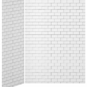 60 x 36 2-Panel Shower Wall Kit for Corner Installation - Tiles 700 Gloss WA2008-700-001 Kalia