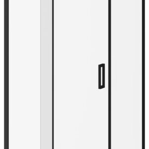 Distink (Box 1 of 2) 48" x 77" Pivot Shower Door for Corner Installation - Matte Black DR1745-160-005 Kalia