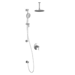 Kontour TCD1 Thermostatic Coaxial Shower System with Vertical Ceiling Arm (less Valve) - Chrome BF1721-110-001 Kalia
