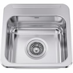 15-1/8" 1 Bowl Drop-In Kitchen Sink - Stainless Steel ALBS1306P-1 Franke