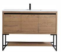 Selby 48" x 18" 2-Door Vanity with Metal Base (Cabinet Only) - Oak DC2018-48OAK Duval