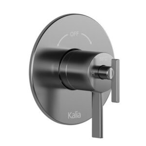 RoundOne Valve Trim for 2-Way Thermostatic Coaxial Valve With Integrated Diverter - Chrome 104090-110 Kalia