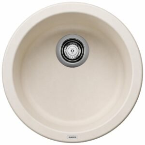 Rondo Round Dual Mount Silgranit Sink - Soft White 402889 Blanco