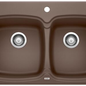 Vienna 210 1.75 Bowl Drop-In Silgranit Sink - Cafe 400911 Blanco