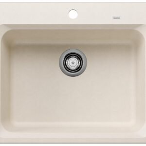 Vision 1 Bowl Silgraint Drop-In Kitchen Sink - Soft White 402897 Blanco