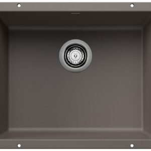 Precis U 1 Bowl Silgranit Undermount Kitchen Sink - Volcano Gray 402927 Blanco