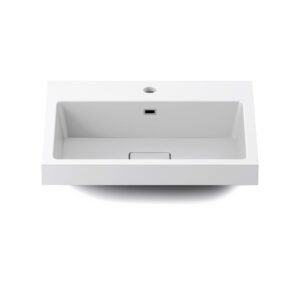 Joki Single Hole Bathroom Vessel Sink - White FU1223-240 Kalia