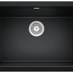 Ikon 27 1 Bowl Silgranit Undermount Apron Front Kitchen Sink - Coal Black 402642 Blanco
