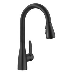 Aturo Bar Faucet with Pulldown Spray - Matte Black 443028 Blanco