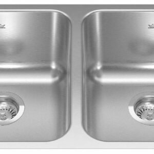 Reginox 30-7/8" 2 Bowl Undermount Sink - Stainless Steel ND1831UA-9 Kindred