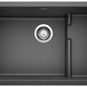Precis Cascade 2 Bowl Silgranit Undermount Kitchen Sink - Anthracite 401445 Blanco