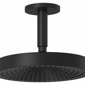 Moroka Premia 12" Round Rainshower Shower Head with Vertical Ceiling Arm - Matte Black BF2158-160 Kalia