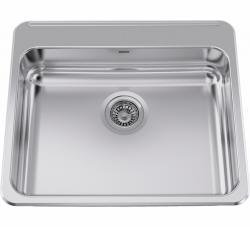 23-1/8" 1 Bowl Drop-In Kitchen Sink - Stainless Steel ALBS6106P-1 Franke