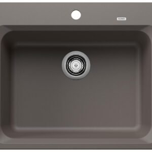 Vision 1 Bowl Silgraint Drop-In Kitchen Sink - Volcano Gray 402940 Blanco