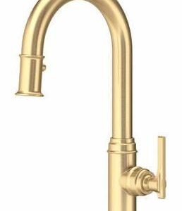 Southbank Bar/Prep Kitchen Faucet with Pulldown Spray - Satin English Gold U.SB65D1LMSEG Perrin & Rowe