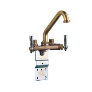 4-Way Wall Mount Laundry Faucet - Brass 29W813 Waltec