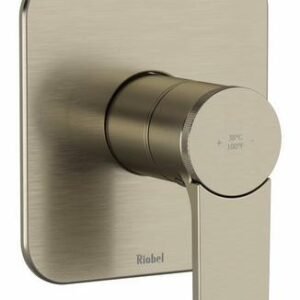 Fresk 2-Function Thermostatic Valve Trim - Brushed Nickel TFR44BN RIOBEL