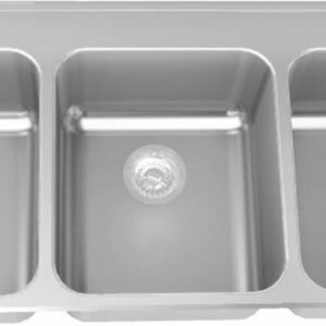 46-3/8" 3-Hole 3 Bowl Drop-In Kitchen Sink - Stainless Steel LBT6410PCB-1-3 Franke