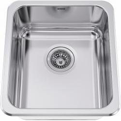 16-1/8" 1 Bowl Dual Mount Kitchen Sink - Stainless Steel S6408-1 Franke