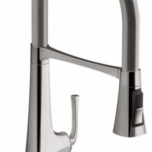 Graze Semi-Professional Kitchen Sink Faucet with 21-9/16" Spout - Vibrant Titanium 22061-TT Kohler