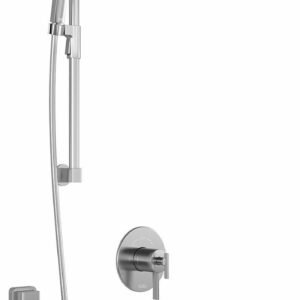 RoundOne TCD1 Premia Thermostatic Coaxial Shower System with Wall Arm - Chrome BF1636-110-200 Kalia