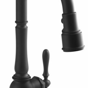 Artifacts Kitchen Faucet with 16" Pulldown 3-Function Spray - Matte Black 99261-BL Kohler