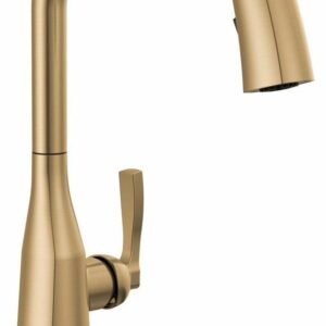 Stryke Touchless VoiceIQ Kitchen Faucet with Pulldown Spray - Champagne Bronze 9176TLV-CZ-PR-DST Delta