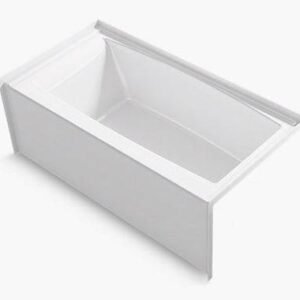 Bowen 60" LH Drain Alcove Tub
 - White 3833-0 Hytec