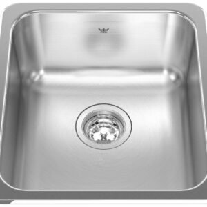 Steel Queen 16-1/8" 1 Bowl Drop-In Bar/Prep Sink - Stainless Steel QSA1816-8 Kindred
