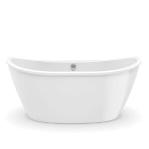 Delsia 60" x 32" Center Drain Freestanding Tub - White 106192-000-002-104 Maax