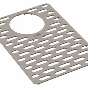 Silicone Mat for 33'' Sink Double 70/30 - Small Mat - Gris/Gray 107349-330 Kalia