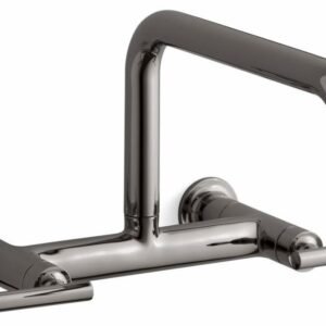 Purist Wall Mount Bridge Kitchen Faucet - Vibrant Titanium 7549-4-TT Kohler