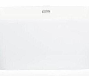 Glance Streak Freestanding Tub with White Drain - White AFT9001-1500W LOOKBath