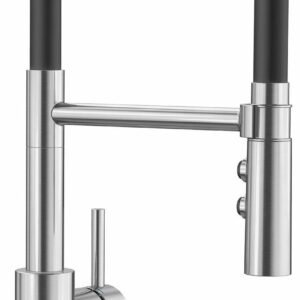 Catris Flexo Semi-Pro Kitchen Faucet with Pulldown Spray - Stainless 402448 Blanco