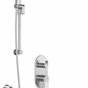 Moroka TD3 Plus Thermostatic Integrated Diverter Shower System with Vertical Ceiling Arm - Chrome BF1926-110-101 Kalia