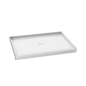 Koncept 48" x 36" Alcove Acrylic Shower Base with Centre Drain - White BW1279-240 Kalia