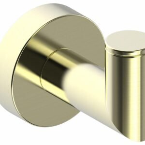 Oslo Single Robe Hook - Brushed Brass 144134-78 Kartners