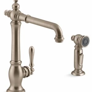 Artifacts Kitchen Faucet with Side Spray - Vibrant Brushed Bronze 99265-BV Kohler