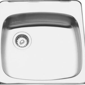 20-1/8" 3-Hole 1 Bowl Drop-In Kitchen Sink - Stainless Steel ALBS6805-1-3 Franke