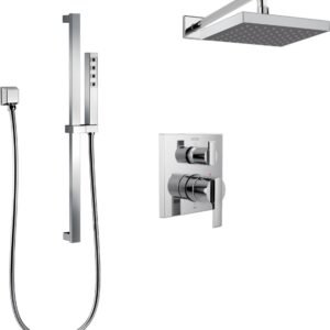 Monitor 14 Series Square Shower Kit Trim (less valve) - Chrome DF-TKIT2-PBS Delta