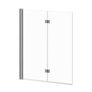 Flip 90 46" x 56" Pivoting Tub Shield - Chrome/Clear DR1450-110-000 Kalia