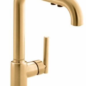 Purist Kitchen Faucet with Pullout Spray - Vibrant Brushed Moderne Brass 7505-2MB Kohler