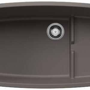 Performa Cascade 1.5 Bowl Undermount Silgranit Sink - Volcano Gray 402930 Blanco